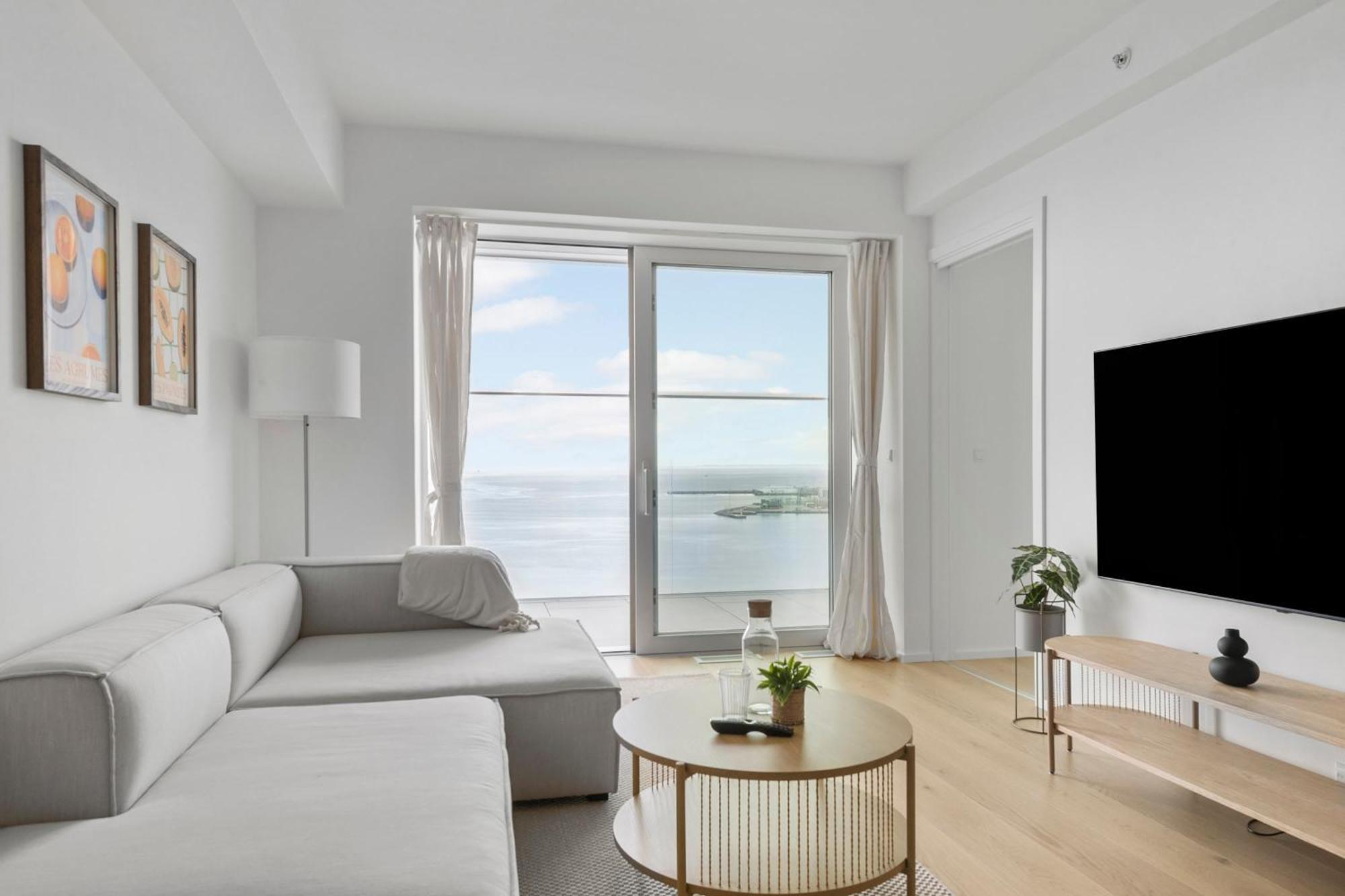 Апартаменти Endless Ocean Views With Private Balcony Орхус Екстер'єр фото